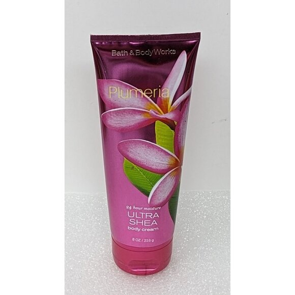 Bath & Body Works Plumeria Ultra Shea Body Cream 8 oz - Picture 1 of 1